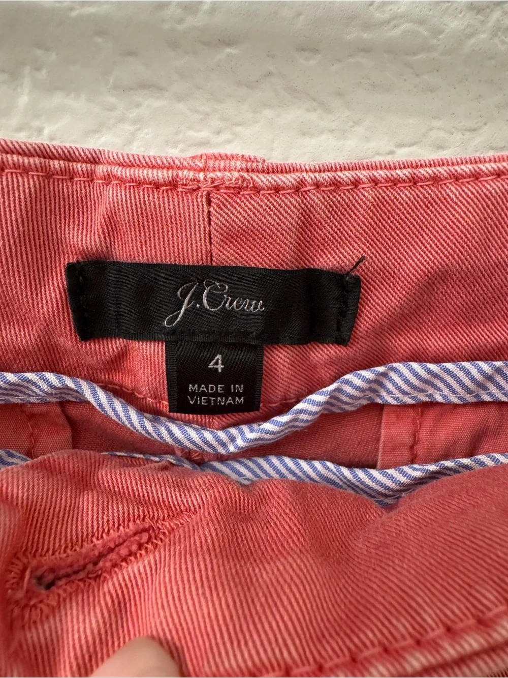 J. Crew Pink Salmon Cotton Blend Shorts size 4 women’s